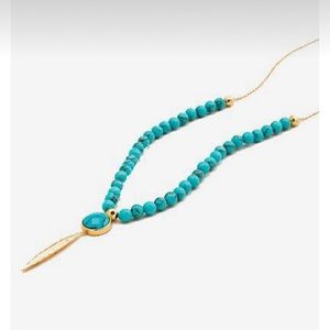Gorjana Gypset Adjustable Necklace | NWT | Gold + Turquoise